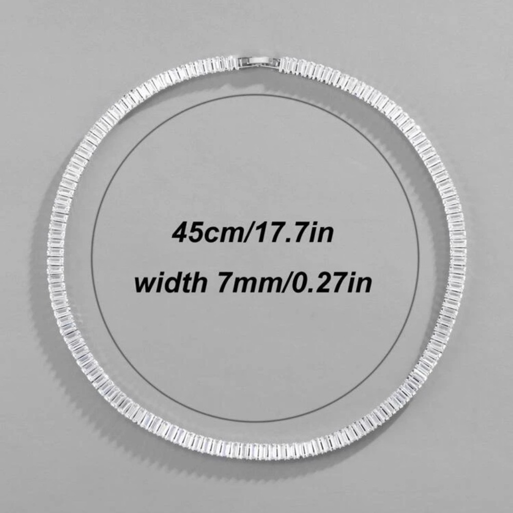 Unisex Zircon Fashionable Necklace - Picture 3 of 4